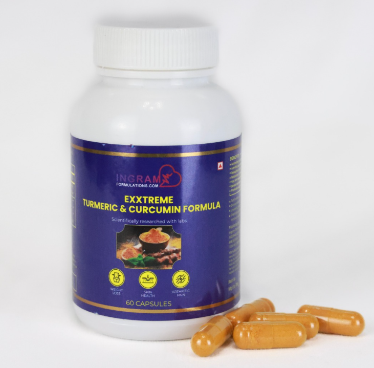Exxtreme Tumeric & Curcumin Formula + Glutathione (1 Bottle)